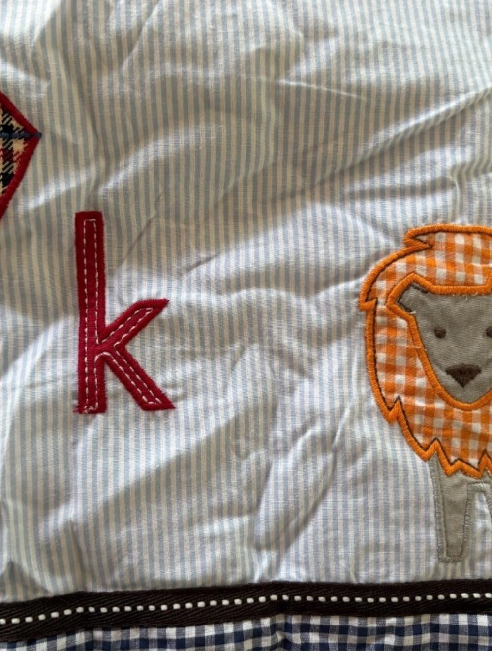 POTTERY BARN KIDS NWT A to Z Alphabet ABC Dust Ruffle Skirt- Crib/Toddler
